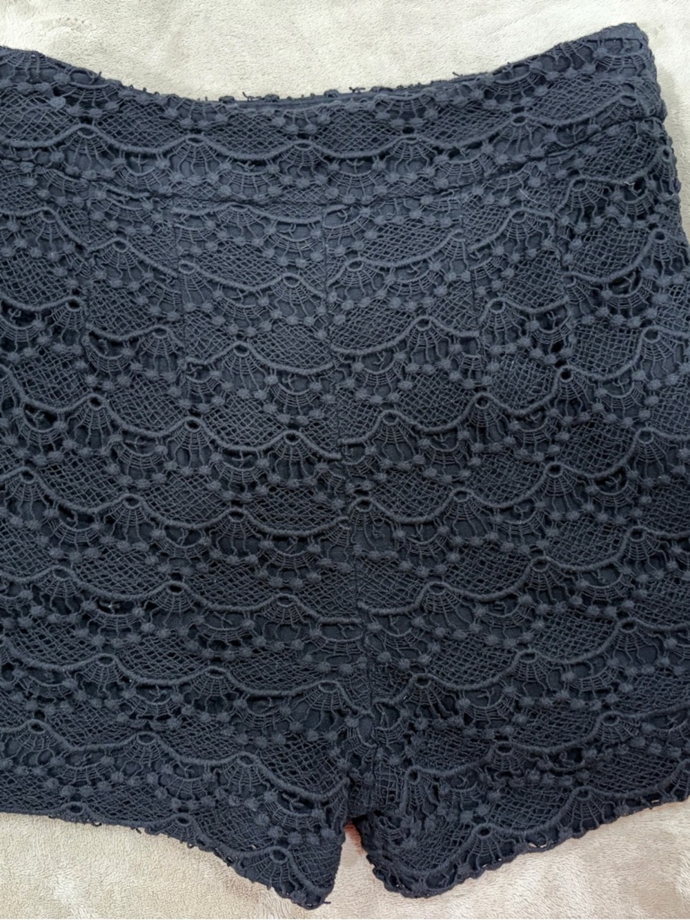 Express Black Lace High-Waist Women's Shorts Size 0